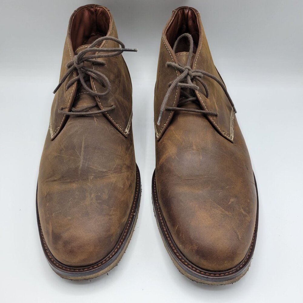 Johnston Muphy Copeland Chukka Leather Ankle Boots 11.5 M Brown - Picture 3 of 16